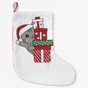 Cat Christmas Gift Winter Animals Cats Kleiner Weihnachtsstrumpf