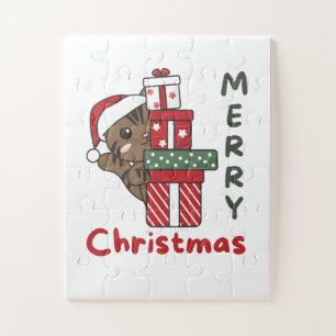 Cat Christmas Gift Winter Animals Cats Puzzle