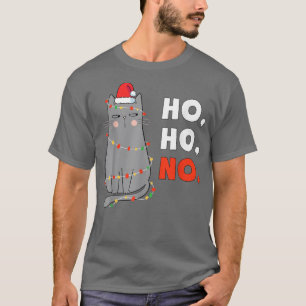 Cat Christmas Kinder Funny Santa Cat Christmas Lig T-Shirt