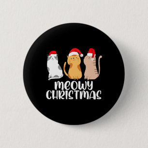Cat Christmas - Meow Christmas X-Mas Button
