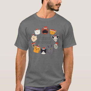 Cat Christmas Meowy Catmas Weihnachtsgeschenk T-Shirt