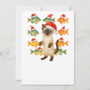 Cat Christmas Party Einladung