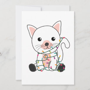 Cat Christmas Snow Winter Animals Cats Adult Cloth Feiertagskarte