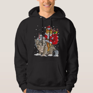 Cat Christmas T-Shirt Santa Caticorn Meowy Xmas Hoodie