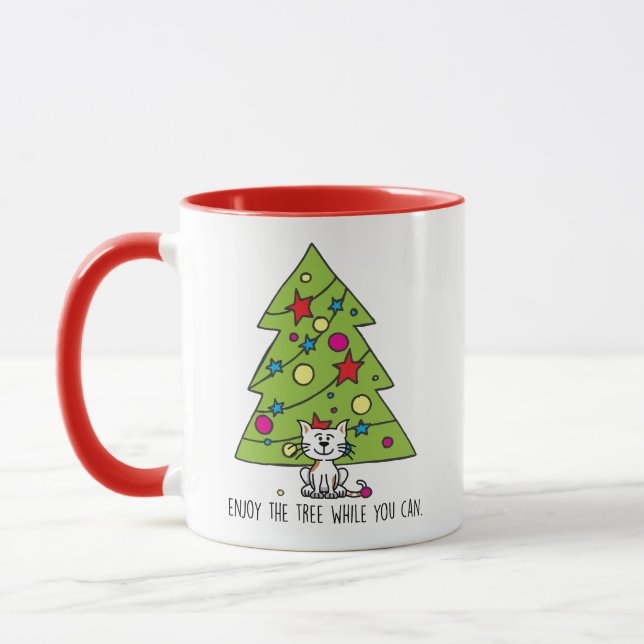 Cat Christmas Tasse (Links)
