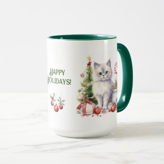Cat Christmas Tasse (VorderseiteRechts)