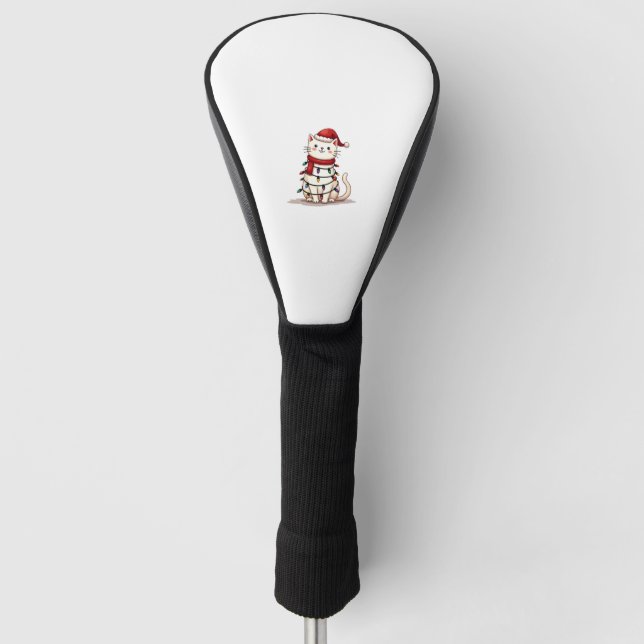 Cat Christmas Tree Christmas (1) Golf Headcover (Vorderseite)