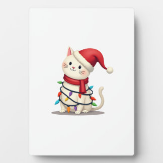 Cat Christmas Tree Christmas (2) Fotoplatte