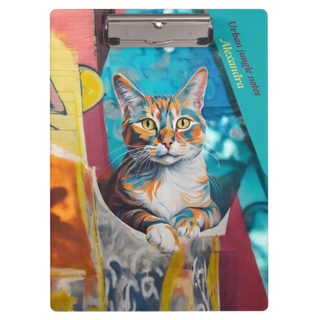 Cat Clipboard Klemmbrett (Vorderseite)