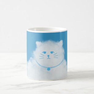 Cat Clouds Blue Sky Kaffeetasse