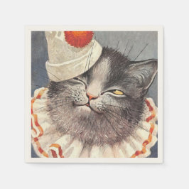 Cat Clown by Arthur Thiele Serviette