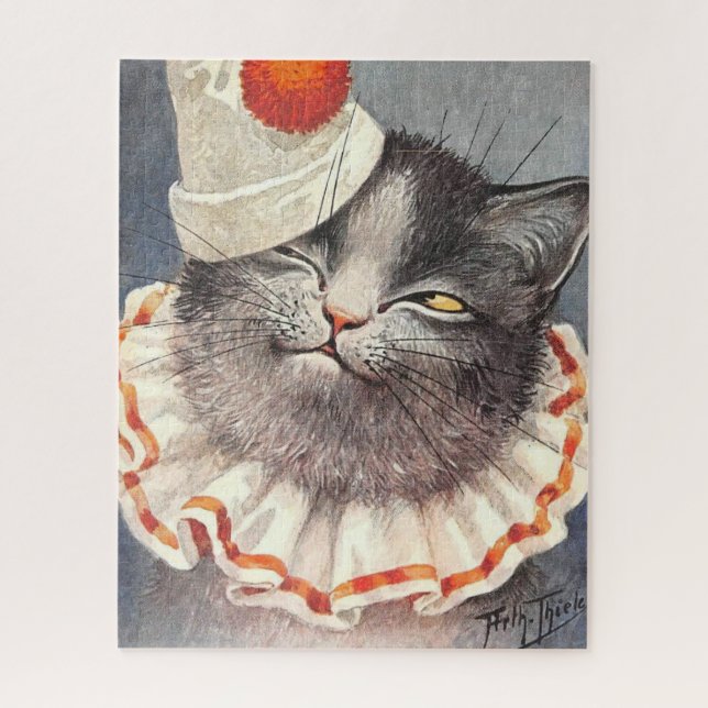 Cat Clown von Arthur Thiele Puzzle (Vertikal)
