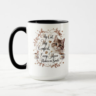 Cat & Coffee Comfort Tasse - Herbstwoben Cosy Ca