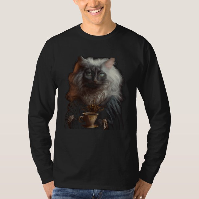 Cat Coffee Graphic Tees Men Women Boys Girls (Vorderseite)