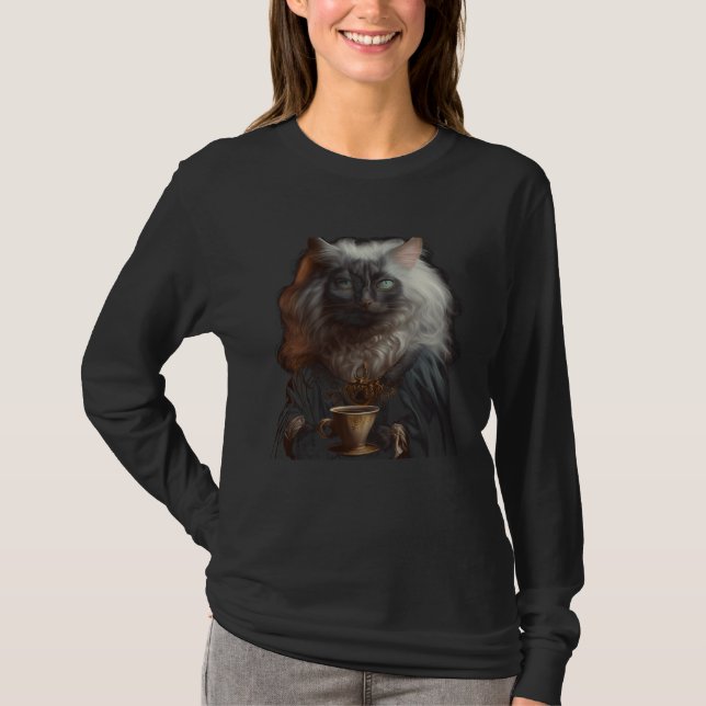 Cat Coffee Graphic Tees Men Women Boys Girls (Vorderseite)