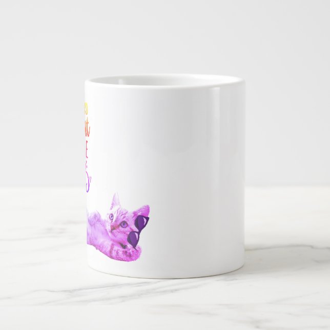 Cat/coffee Specialty Mug Jumbo-Tasse (Vorderseite)