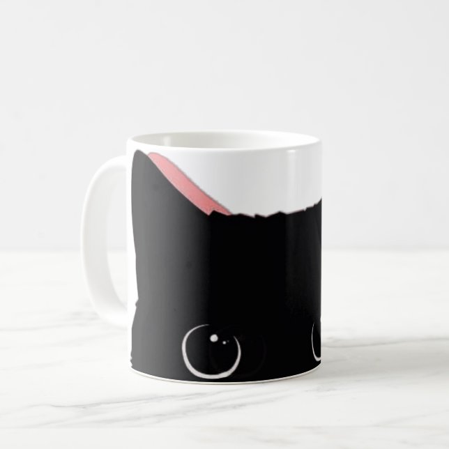 Cat Coffee Tasse beobachten (Vorderseite Links)