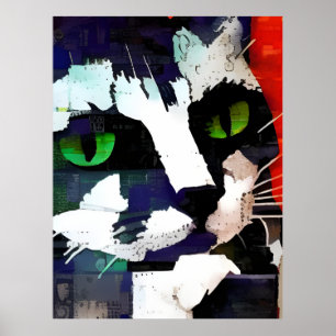 Cat Collage Poster