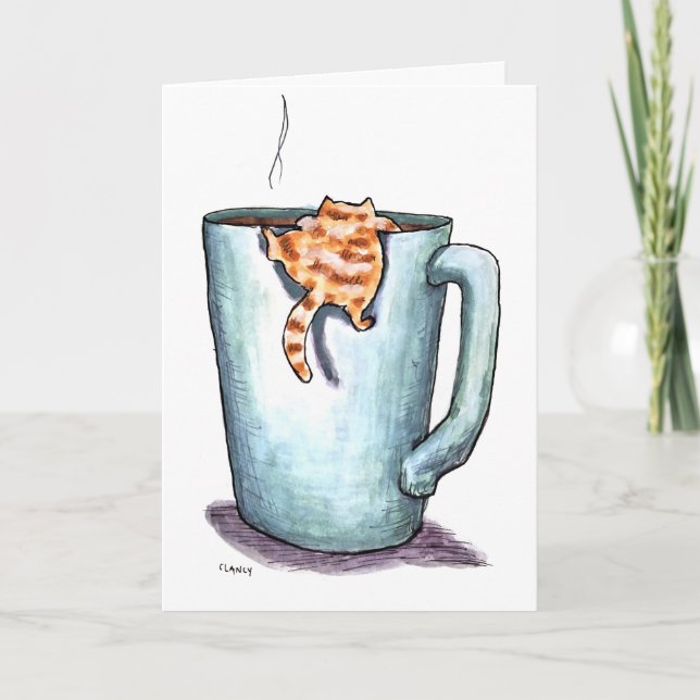 Cat Comforts Get Well Card Karte (Vorderseite)