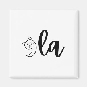 Cat Comma La für Präsidentin Cat Lady Cat Lovers Magnet