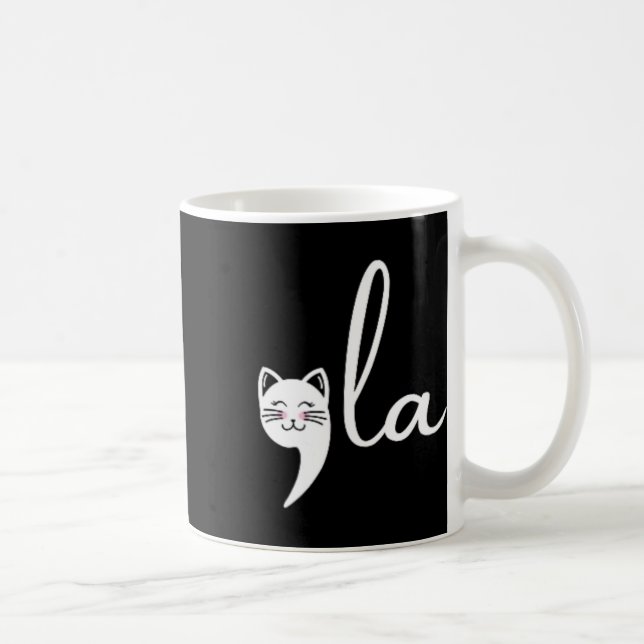 Cat Comma La Kamala Harris für Präsident 2024 Elec Kaffeetasse (Rechts)