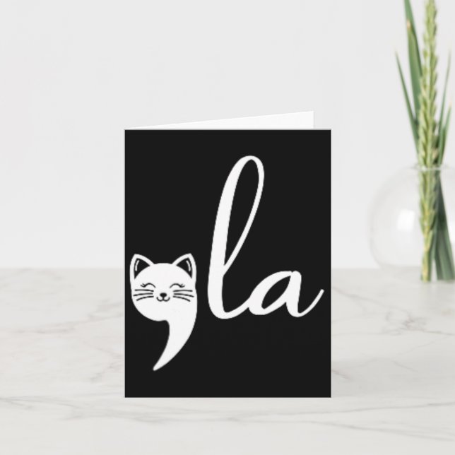 Cat Comma La Kamala Harris für Präsident 2024 Elec Karte (Vorderseite)