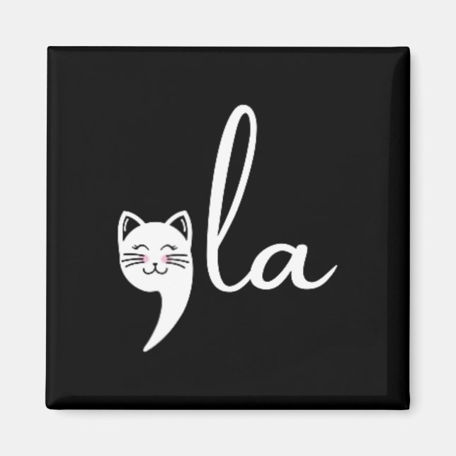 Cat Comma La Kamala Harris für Präsident 2024 Elec Magnet (Vorne)