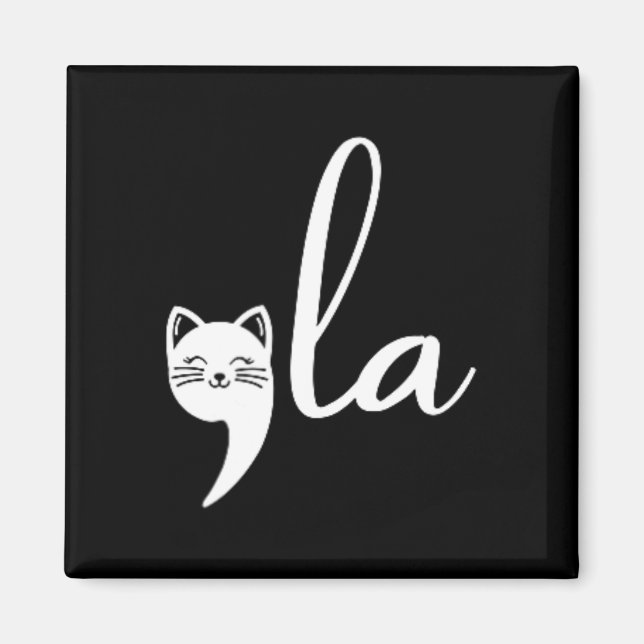 Cat Comma La Kamala Harris für Präsident 2024 Elec Magnet (Vorne)