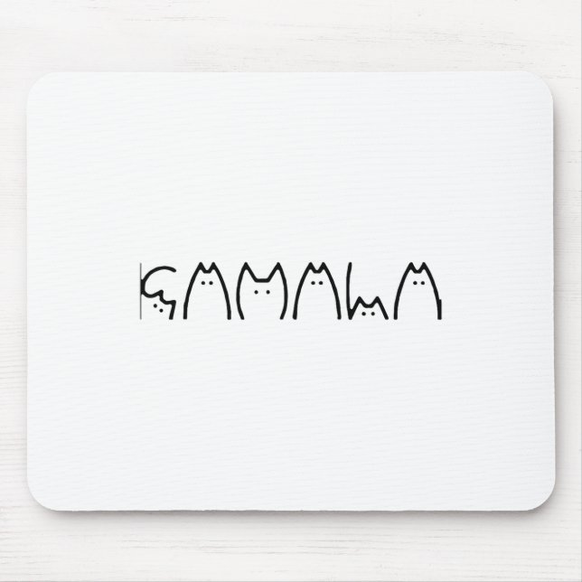 Cat Comma La Kamala Harris für Präsident 2024 Elec Mousepad (Vorne)