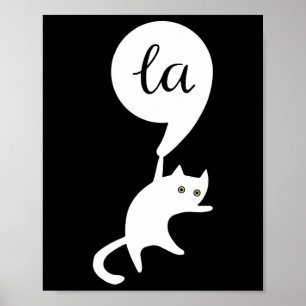 Cat Comma La Kamala Harris für Präsident 2024 Elec Poster