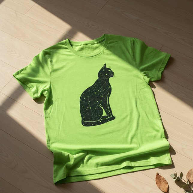 Cat Constellation Map Graphic – Celestial Cat T-Shirt (Von Creator hochgeladen)