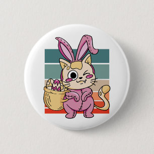 Cat Cosplayer Oster Bunny Costume Eierkörbchen Button