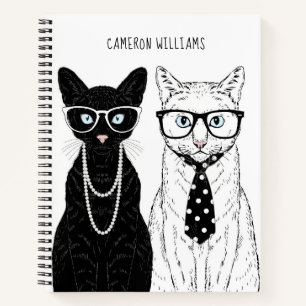 Cat Couple   Name hinzufügen Notizbuch