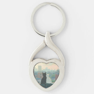 Cat Couple Schlüsselanhänger