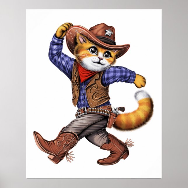 Cat Cowboy Poster (Vorne)
