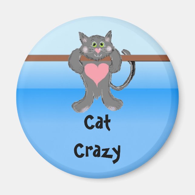 Cat Crazy Magnet (Vorne)