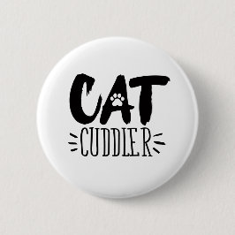 Cat Cuddler Happy Cuddler Ästhetische Katzen Bilde Button
