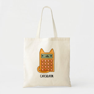 Cat-culator Funny Calculator Pun Tragetasche