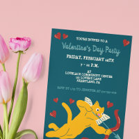 Cat Cupid Custom Valentine's Day Party