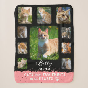 Cat Custom Foto Collage ausgeblendete Grenzen Schw Sherpadecke