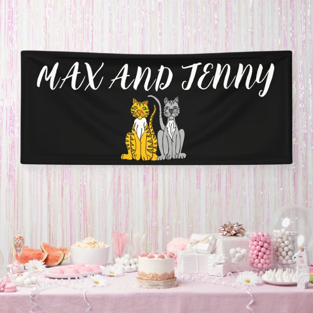 CAT CUSTOM WEDING BANNER (Party)