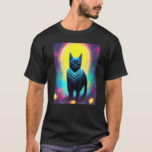 Cat Cyber Punk Weibliche Männer Frauen Mädchen T-Shirt