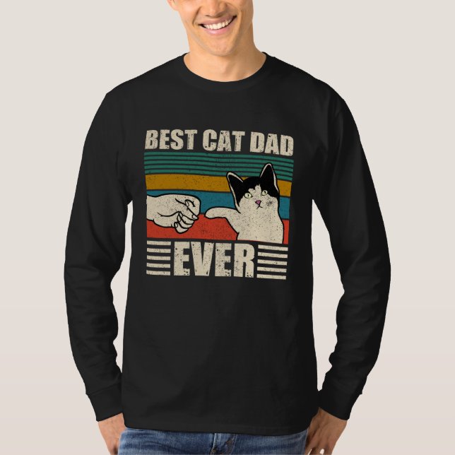 Cat Dad  Best Cat Dad Ever T-Shirt (Vorderseite)