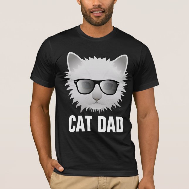CAT DAD, FUNNY CAT T-SHIRTS (Vorderseite)
