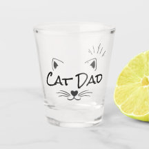 Cat Dad Schnapsglas - Lustiges Katzenliebhaber-Ges