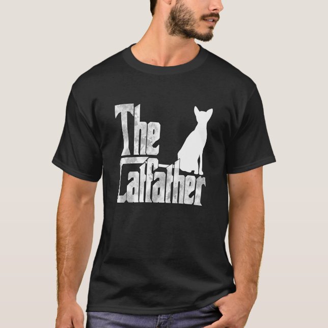 Cat Dad The Catfather Crazy Cat Father Kitty Daddy T-Shirt (Vorderseite)
