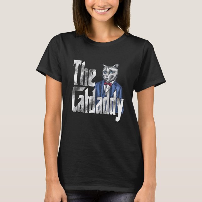 Cat Dad The Catfather Crazy Cat Father Kitty Daddy T-Shirt (Vorderseite)