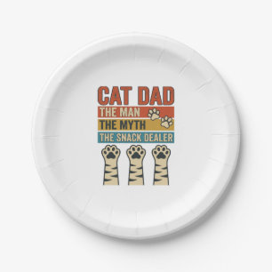 Cat Dad The Snack Dealer Vintage Cat Lover Shirt_1 Pappteller