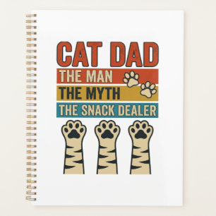 Cat Dad The Snack Dealer Vintage Cat Lover Shirt_1 Planer