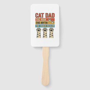 Cat Dad The Snack Dealer Vintage Katzenliebhaber S Fächer